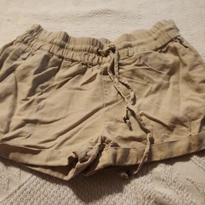 Love Tree Beige Athletic Shorts‎